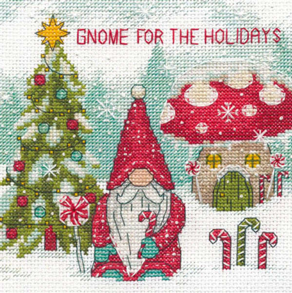 Gnome For The Holidays - 70-09002 Dimensions - Kit de punto de cruz