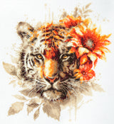 Kit de punto de cruz Magic Needle 70-21 Bengal Tiger Edición Zweigart, 24 x 26 cm