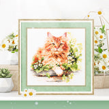 Cross Stitch Kit 70-22 “The Ginger Cat” – Magic Needle