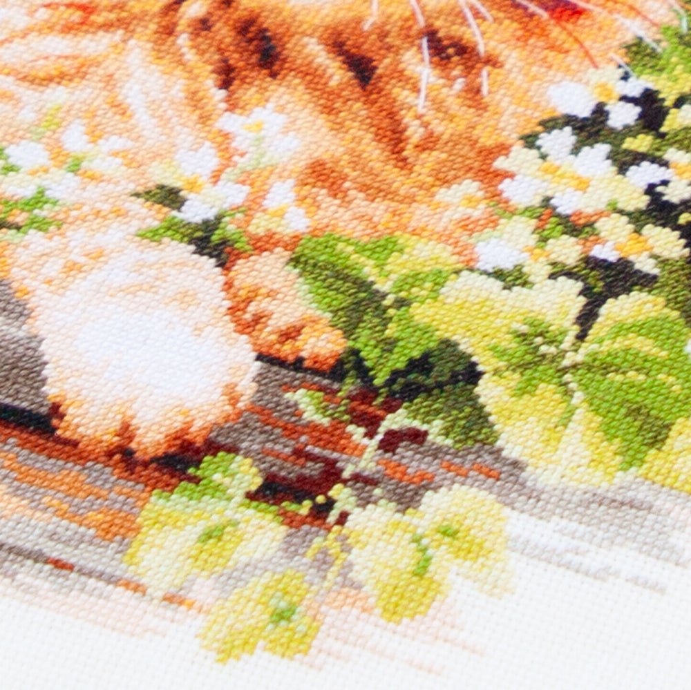 Cross Stitch Kit 70-22 “The Ginger Cat” – Magic Needle