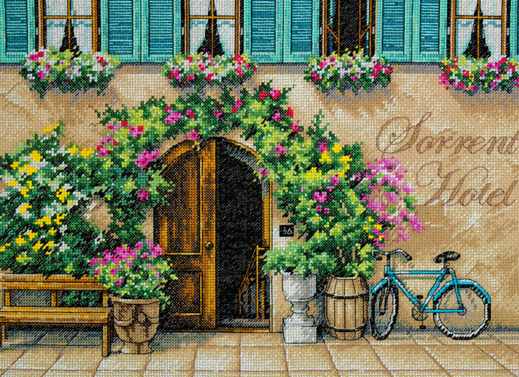 Cross Stitch Kit 'Charm of the Sorrento Hotel' - 70-35270 by Dimensions