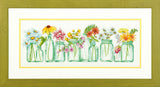 Mason Jar Lineup - 70-35310 Dimensions - Cross Stitch Kit