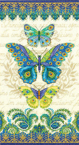 Peacock Butterflies - 70-35323 Dimensions - Cross Stitch Kit