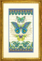 Peacock Butterflies - 70-35323 Dimensions - Cross Stitch Kit