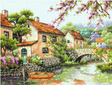 Village Canal - 70-35330 Dimensions - Cross Stitch Kit