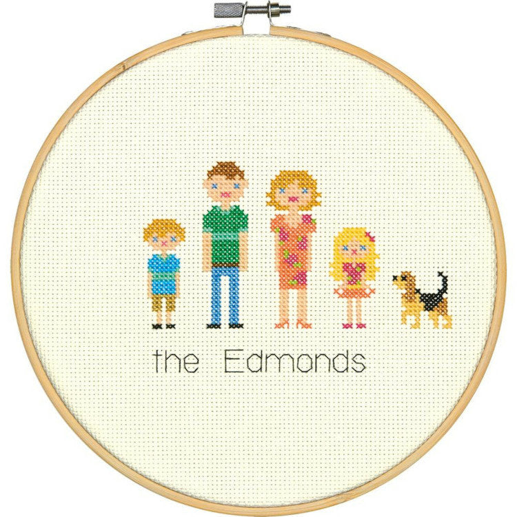 All in the Family - 70-35332 Dimensions - Kit di punto croce