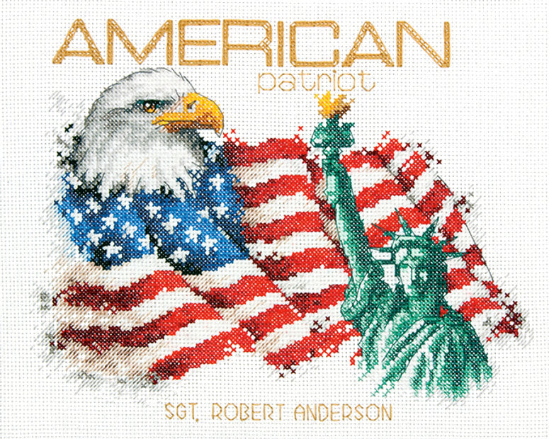 American Patriot - 70-35363 Dimensioni - Kit punto croce