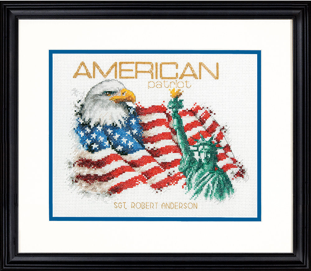 American Patriot - 70-35363 Maße - Kreuzstich-Set