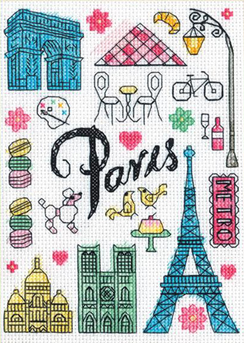 New York und Paris - 70-35407 Dimensions - Kreuzstich-Set