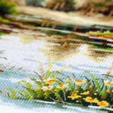Kit de punto de cruz Magic Needle 70-39 Forest Lake, paisaje de lago y bosque