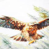 Kit de punto de cruz Magic Needle 70-48 Above the World con águila, 26 x 26 cm