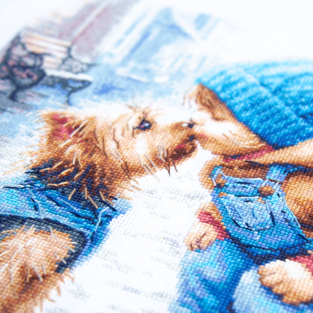 Kit de punto de cruz Magic Needle 70-51 First Friend con perro en invierno