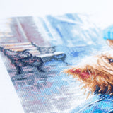 Kit de punto de cruz Magic Needle 70-51 First Friend con perro en invierno