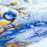 Kit de punto de cruz Magic Needle 70-55 The Promise of Spring con pájaros, 22 x 26 cm