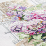 Kit de punto de cruz Magic Needle 70-56 My Serene Morning con flores y té