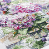 Kit de punto de cruz Magic Needle 70-56 My Serene Morning con flores y té
