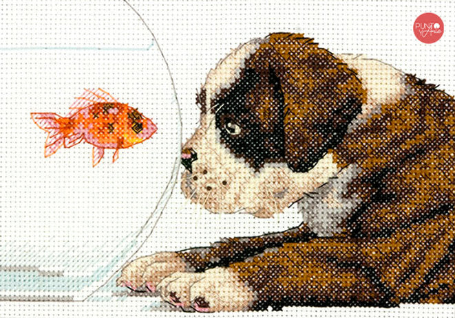 Dog Bowl - 70-65169 Dimensions - Cross Stitch Kit