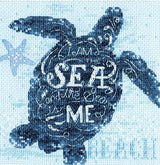 Sea Turtle - 70-65220 Dimensions - Kit de punto de cruz