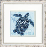 Sea Turtle - 70-65220 Dimensions - Kit de punto de cruz