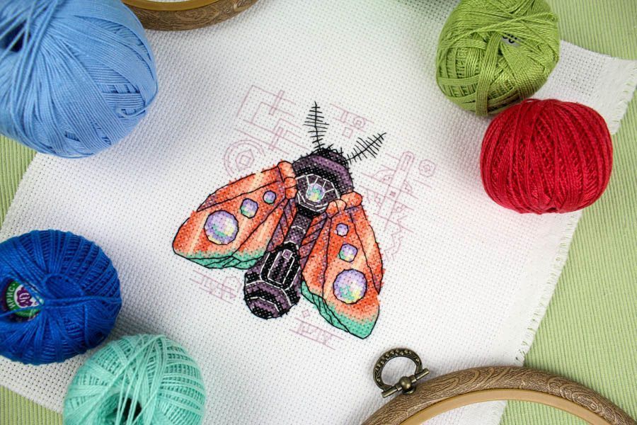 Cross stitch kit "Hawkmoth. Steampunk" SM-771 by MP Studia