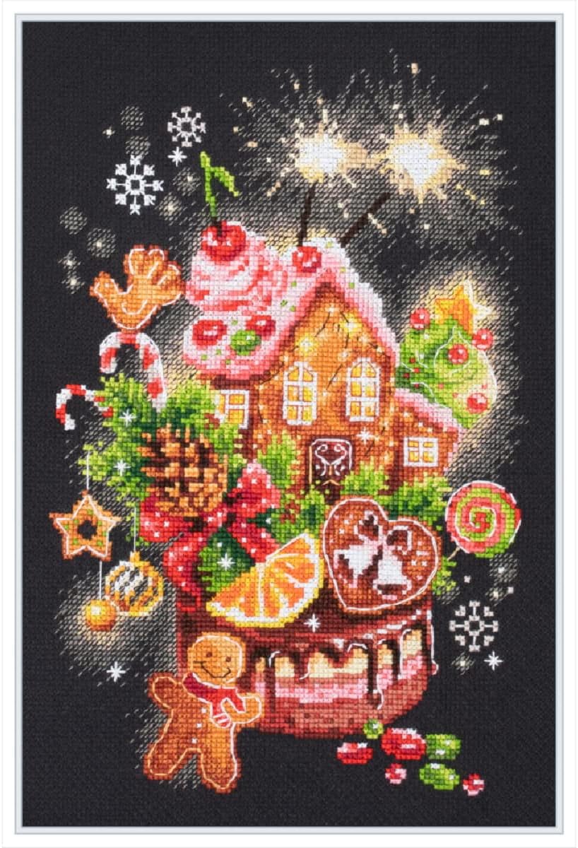 Kit de point de croix "Bonbons de Noël" Aiguille Magique 540-673