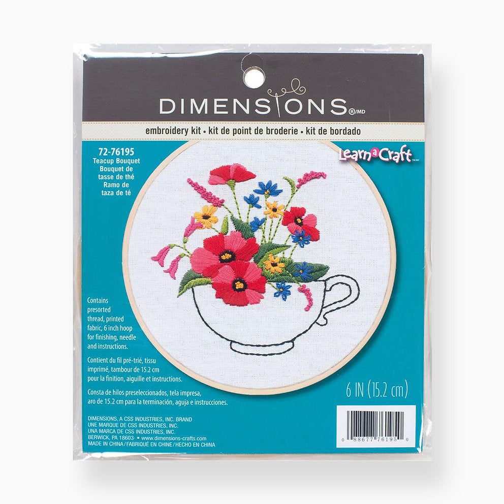 RAINBOW HOOP - 72-76195 Dimensions - Traditional Embroidery Kit