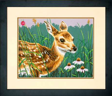 Fawn and Flowers - 73-91447 Dimensions - Paint by Number Kit