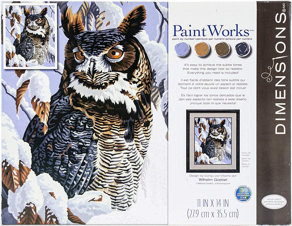 Winter Watch - 73-91476 Dimensions - Kit de Pintura por numero