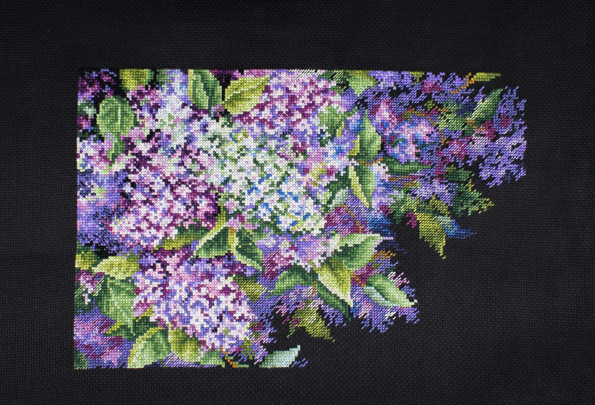 Vista adicional de Kit de punto de cruz MP Studia SNV-951 – Fragrant Lilac 18x27 cm