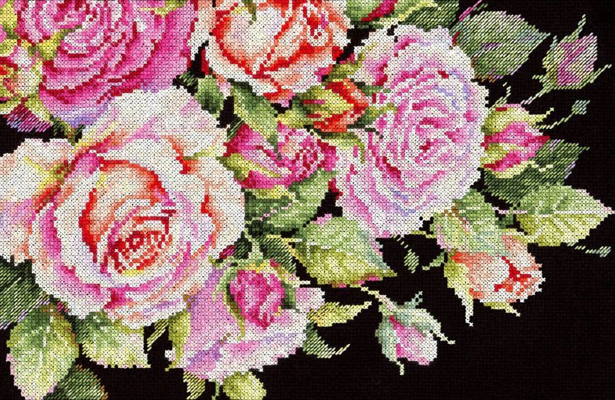 Kit de Punto de Cruz MP Studia SNV-949 – Noble Roses