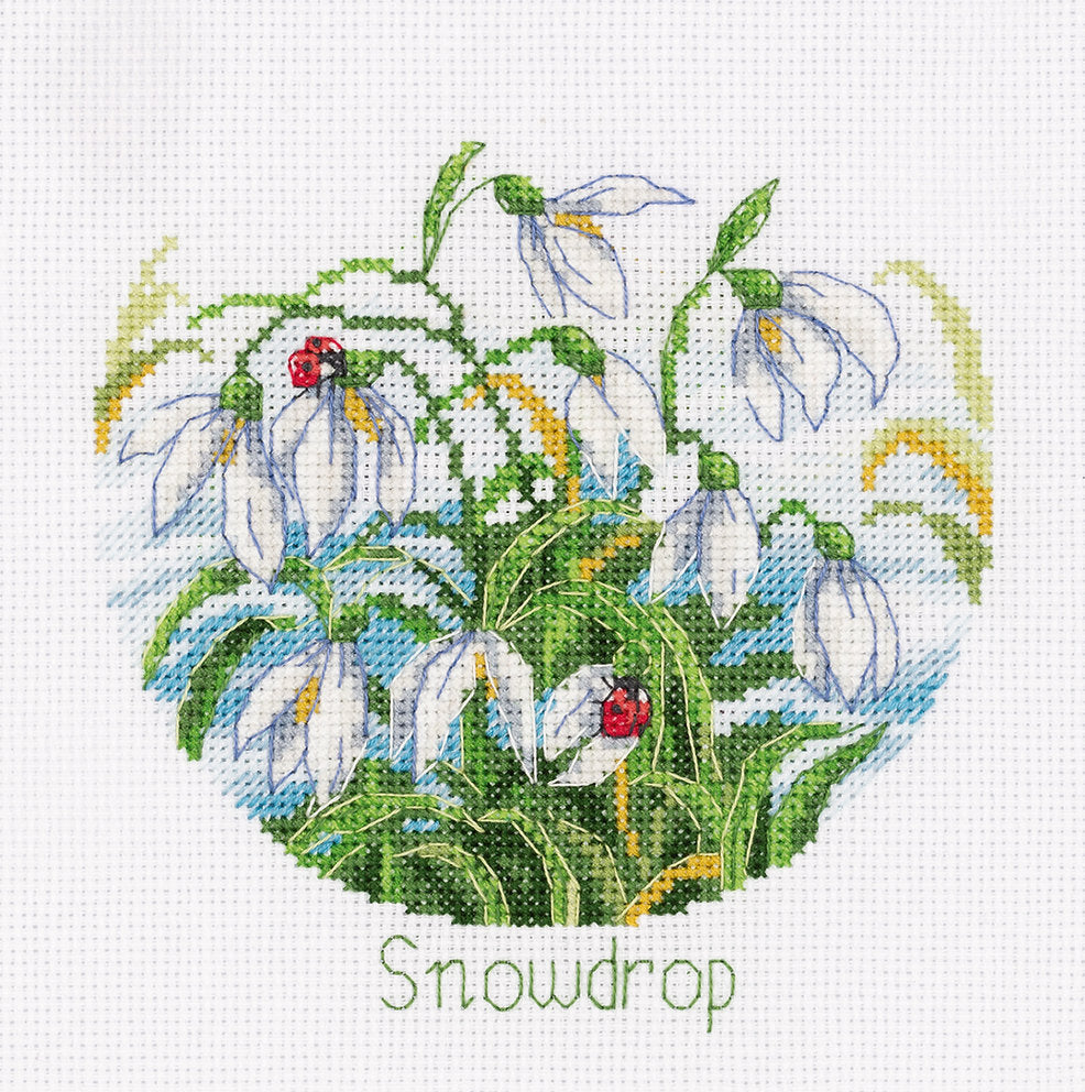 Snowdrops - 8-389 Klart - Cross Stitch Kit