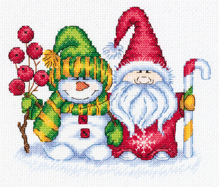 Wintergrüße - 8-415 Klart - Kreuzstich-Set