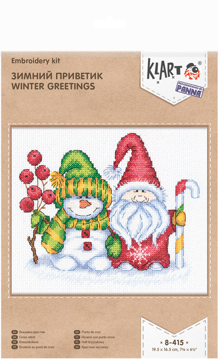 Winter Greetings - 8-415 Klart - Cross Stitch Kit
