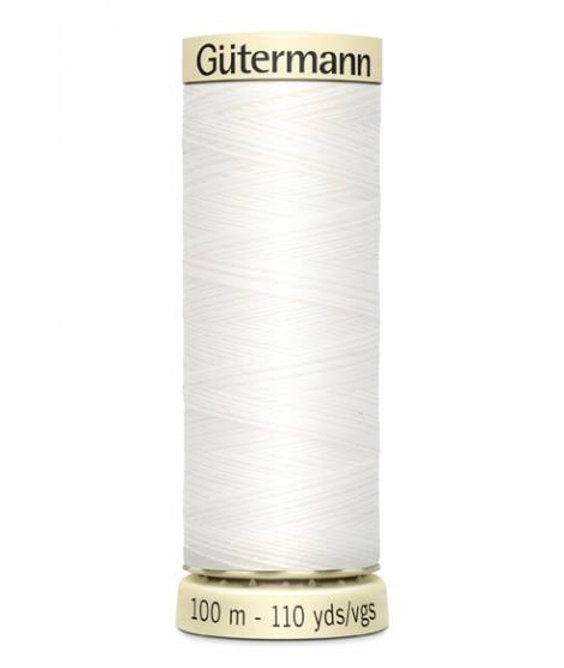 800 White Gütermann Sew-All Sewing Thread 100 m
