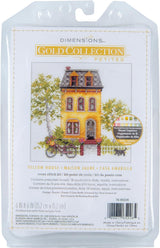 Kit au point de croix « Petite Maison Jaune » 70-65226 par Dimensions Gold Petites