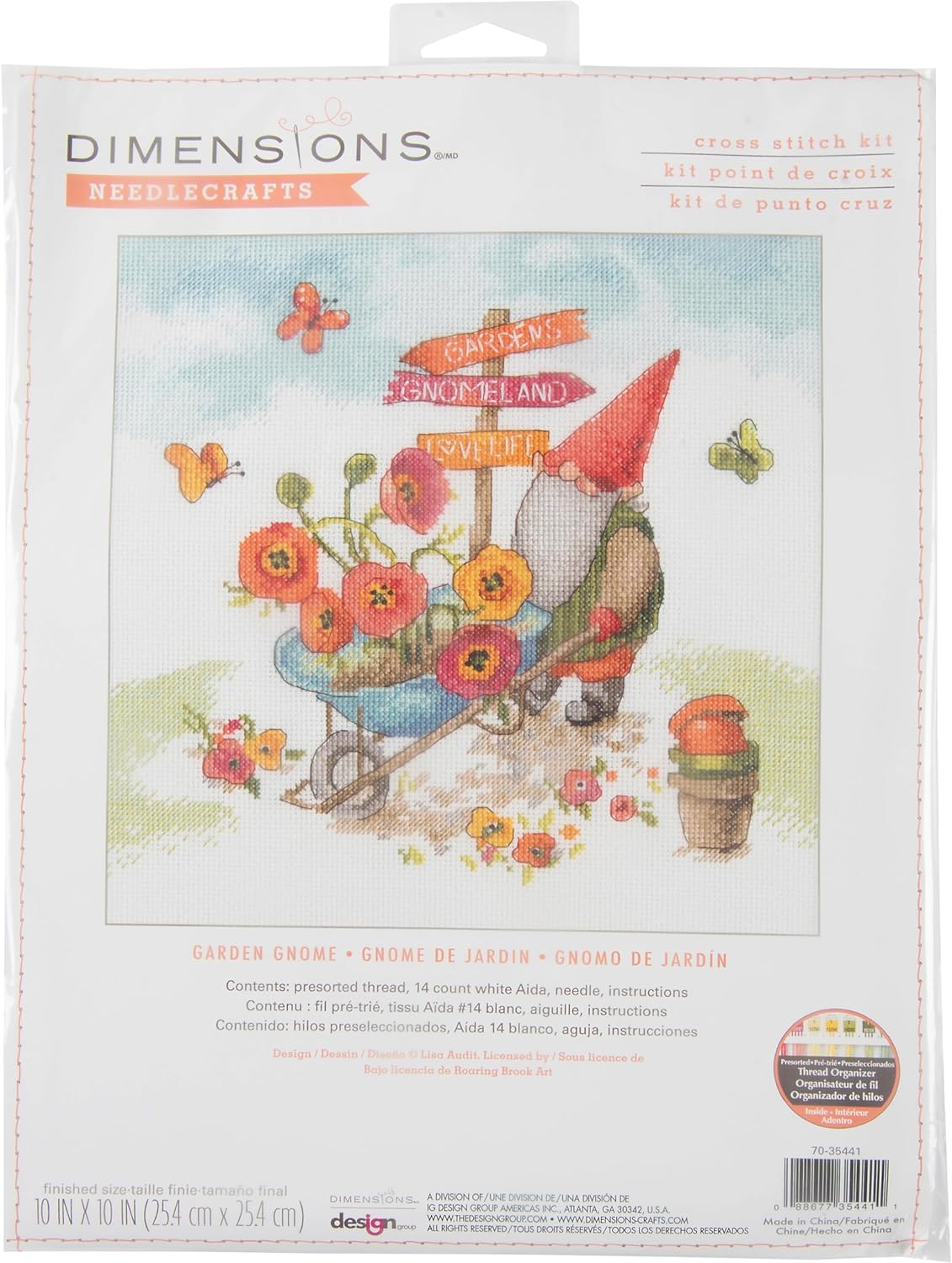 Cross Stitch Kit "Garden Gnome" 70-35441 by Dimensions