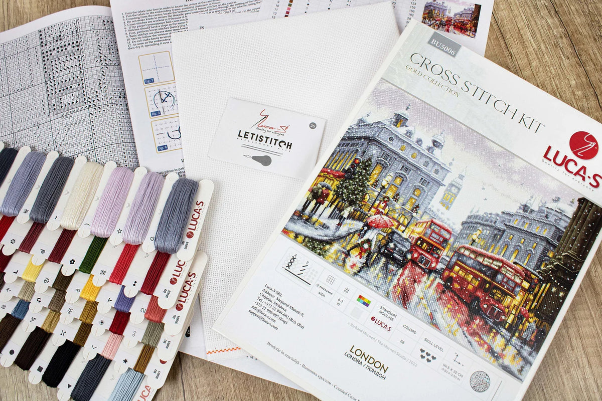 Kreuzstich-Set. London - BU5006 von Luca-S Gold