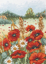 Poppy Fields: Reflection of Nature" AK114 - Anchor Cross Stitch Kit