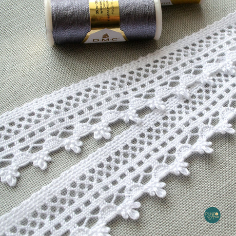 Lace with Lace 30 mm - 100% Cotton Color 1 - Zweigart