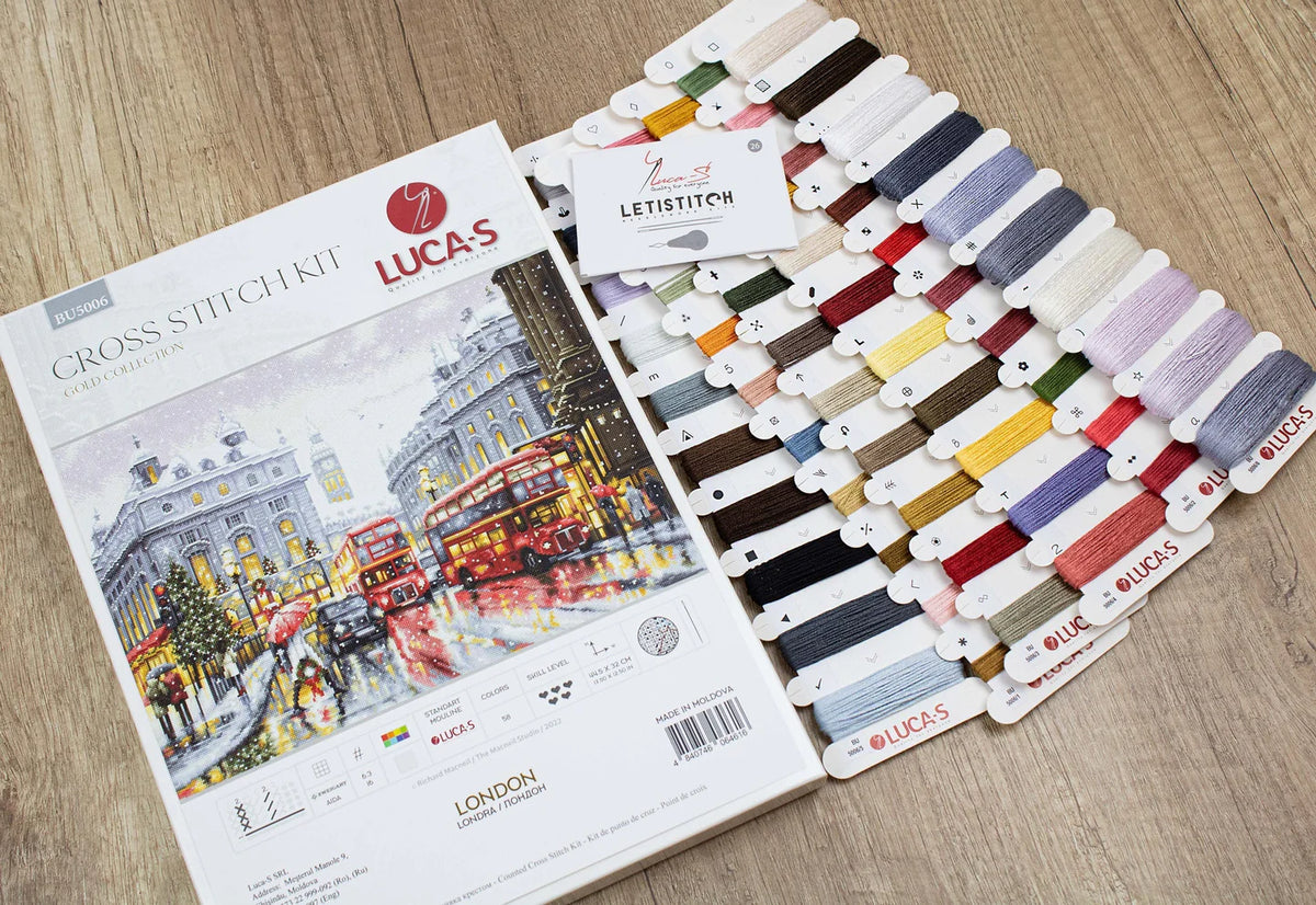Kreuzstich-Set. London - BU5006 von Luca-S Gold