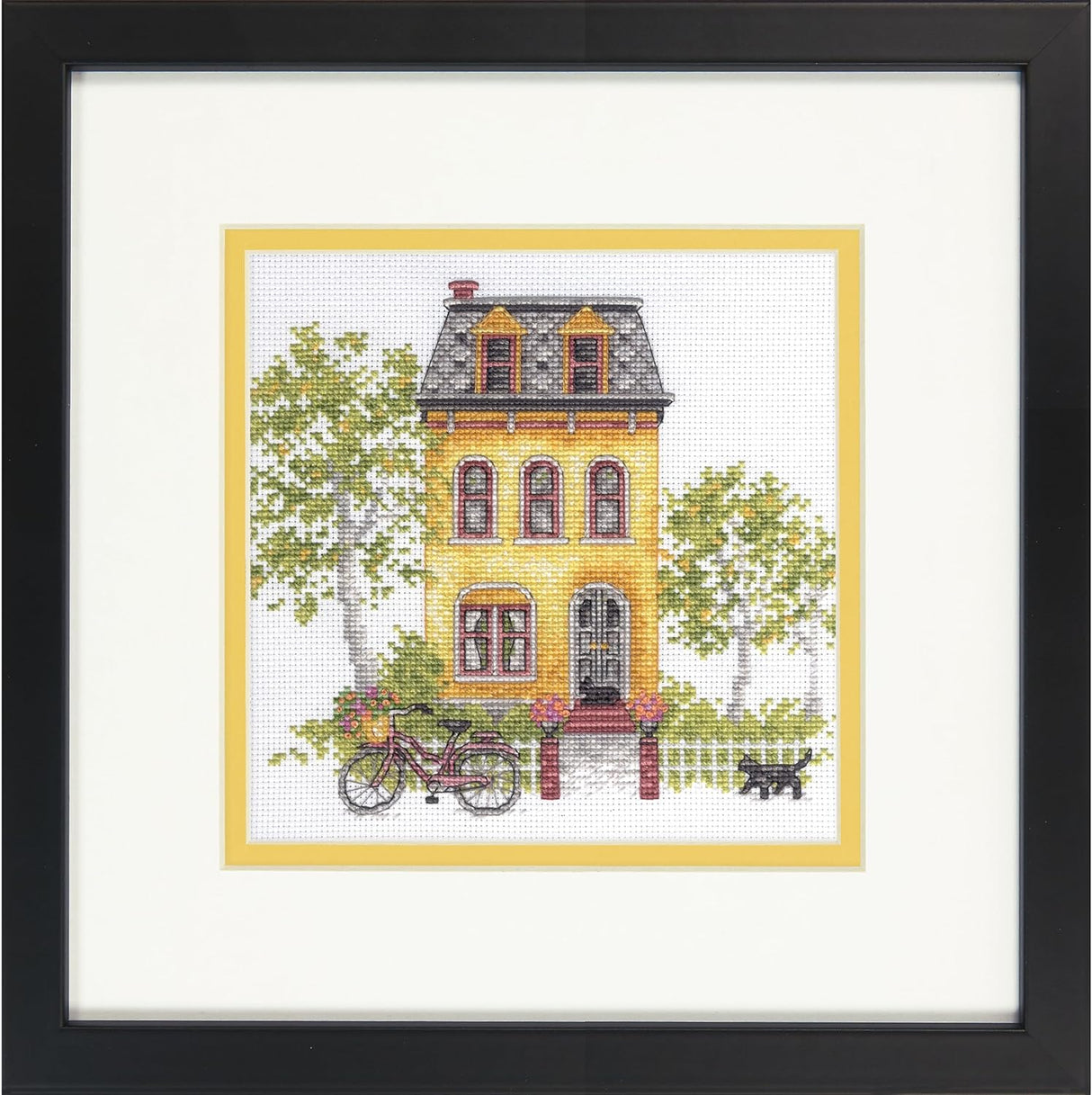 Kit au point de croix « Petite Maison Jaune » 70-65226 par Dimensions Gold Petites