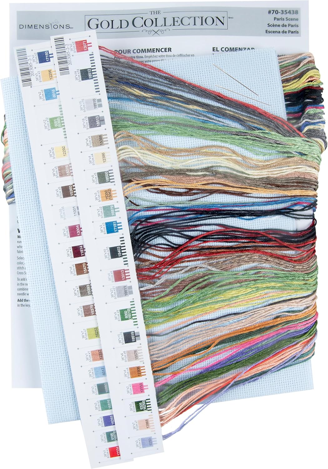 Kit de Punto de Cruz "Escena Parisina" 70-35438 Dimensions GOLD