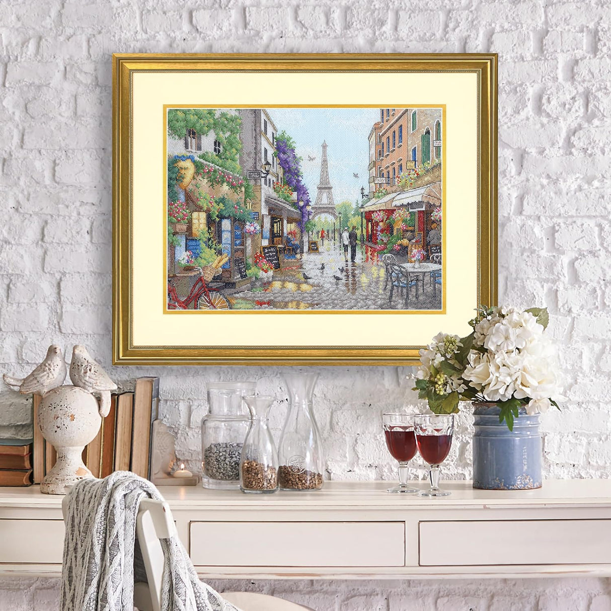 Cross Stitch Kit "Parisian Scene" 70-35438 Dimensions GOLD