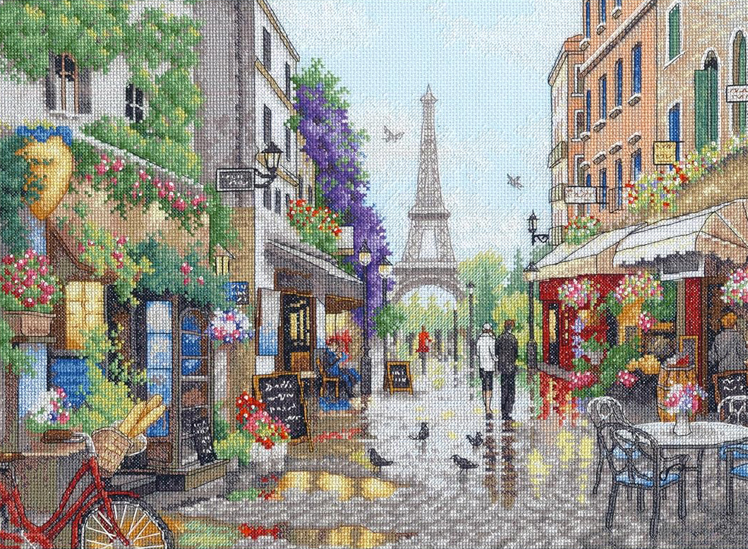 Cross Stitch Kit "Parisian Scene" 70-35438 Dimensions GOLD