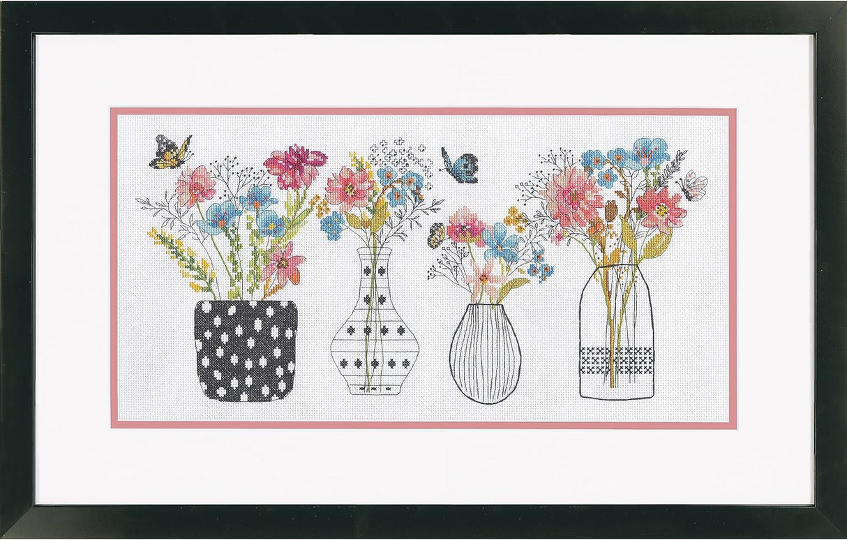Kit de point de croix « Vases avec fleurs sauvages » 70-35431 par Dimensions