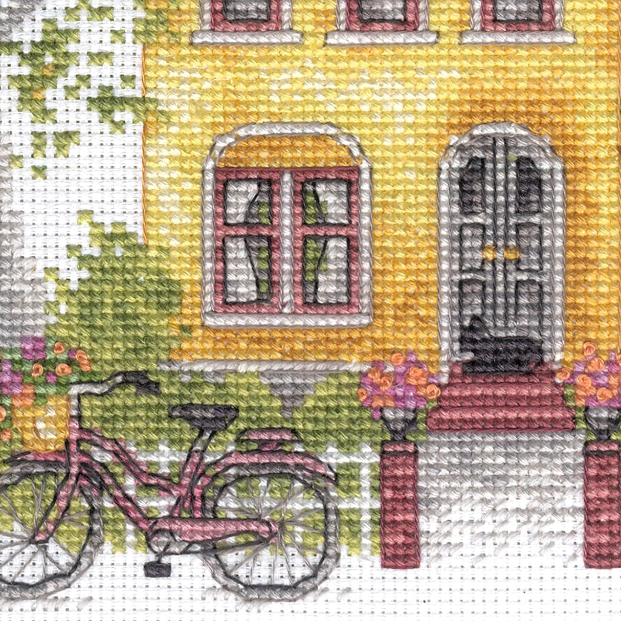 Cross Stitch Kit "Little Yellow House" 70-65226 by Dimensions Gold Petites