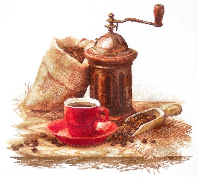 Kit de punto de cruz Oven '962 – 962 Aroma favorito / - Kit de punto de cruz 29x26 cm