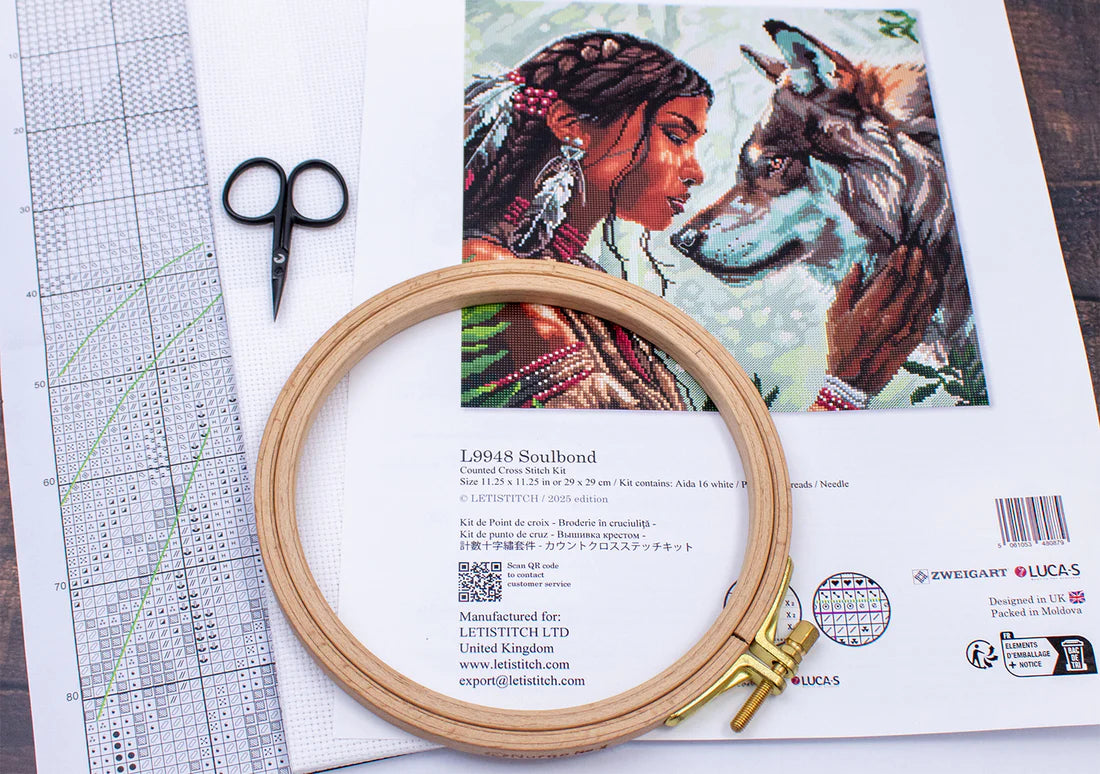 Kit de Punto de Cruz Letistitch L9948 "Vínculo del Alma (Soulbond)" – Figura 29x29 cm