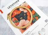 Kit de broderie au point de croix LetiStitch – L9949 Yeux de pavot