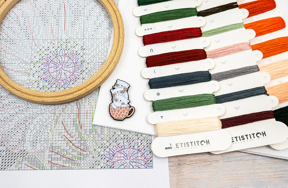 Kit de broderie au point de croix LetiStitch – L9949 Yeux de pavot